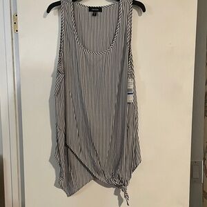 Karen Kane Monochrome Striped Tank Top